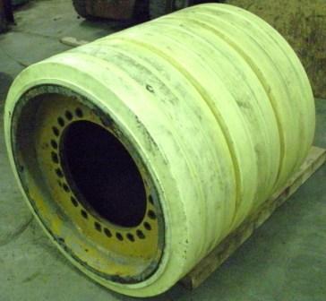 36x36x30 Polyurethane Press-on tire/wheel assembly